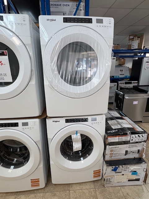 Ensemble Laveuse et sécheuse frontale superposé Whirlpool