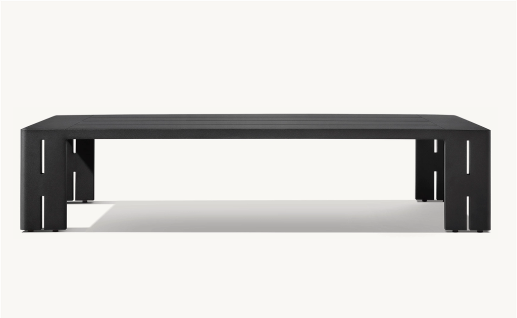 Valance - Table de salle à manger extérieure en aluminium